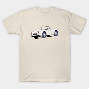 Austin Healey 'Frog Eye' Sprite in White T-Shirt